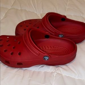 Red Crocs